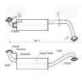 Trialli EAM0351 Toyota Land Cruiser 80 (89-) 4.2d дополнительный (резонатор) алюминизированная сталь